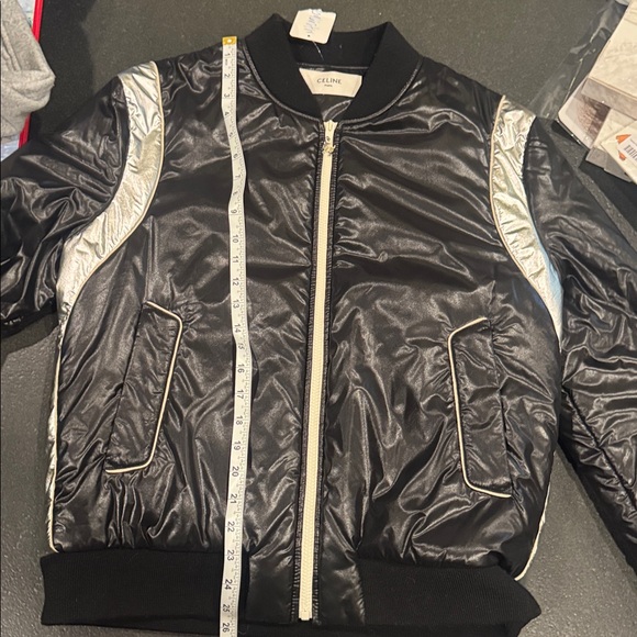 NWT Celine Black and Silver Bomber Jacket - Picture 8 of 8